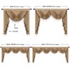 ELKCA Double-Sided Chenille Valance for Living Room Coffee Curtains Valance