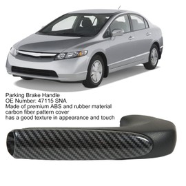 Klanata Parking Brake Handle - Carbon Fiber Style Emergency Handbrake Grip Replacement for 2006-2011, OE 47115-SNA