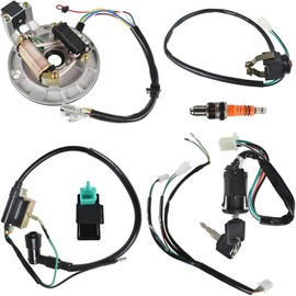waltyotur Wiring Harness CDI Ignition Coil Magneto Stator Replacement for 140cc 125cc 110cc 70cc 50cc 49cc 4 stroke Dirt Bikes