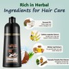 Fvquhvo Champú Instantáneo para Cabello Negro para Cabello Gris -