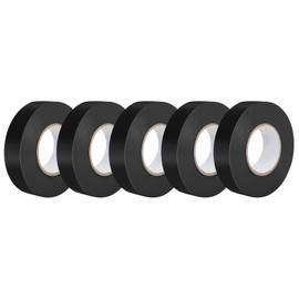 SANKEMU Electrical Tape, Black, 3/4 inch x 65 ft, High Temperature Electric Tape Weatherproof for Home DIY, Repairs, Electrical, Automotive and Equipment, 5-Pack (5)