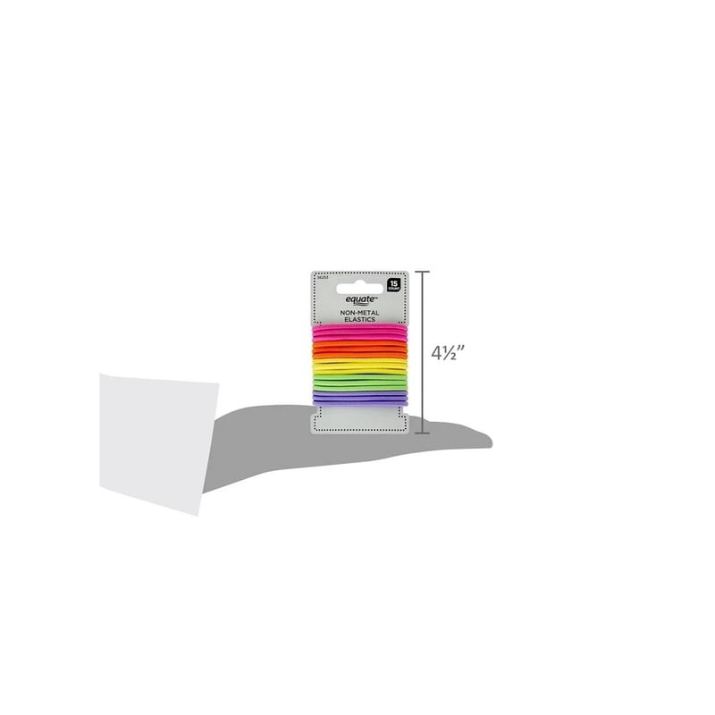 Ligas para cabello Equate multicolor 15 piezas