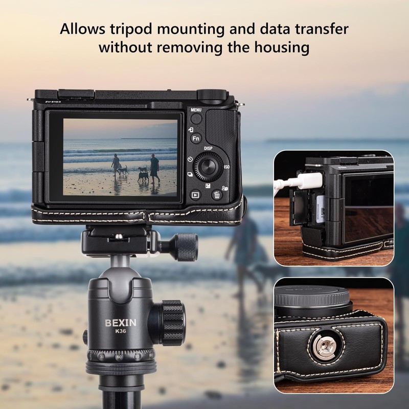 MUZIRI KINOKOO Camera Case for Sony Alpha ZV E10 II,