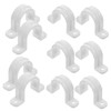 Gadpiparty 3sets U Shaped Pipe Clamps Durable Pvc Tube Bracket
