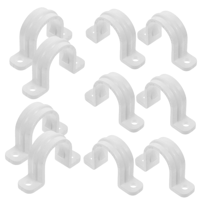 Gadpiparty 3sets U Shaped Pipe Clamps Durable Pvc Tube Bracket