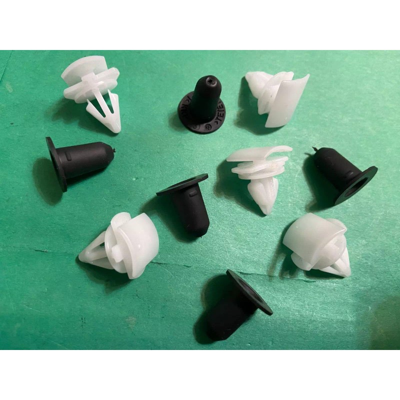 Volkswagen 2017-23 Volkswagen Tiguan Wheel Opening Molding Grommet Clips 10PC