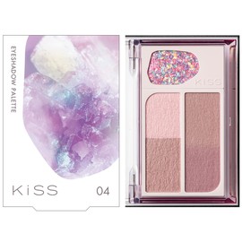 KiSS Cocktail Days 04 Lavender Cooler, 0.2 oz (6.4 g), Brevet, Yebe, Eyeshadow Palette, Glitter
