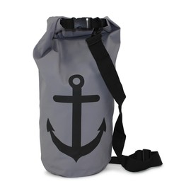 Sonia Originelli 20 Litre Anchor Waterproof Dry Bag Survival Bag, gray