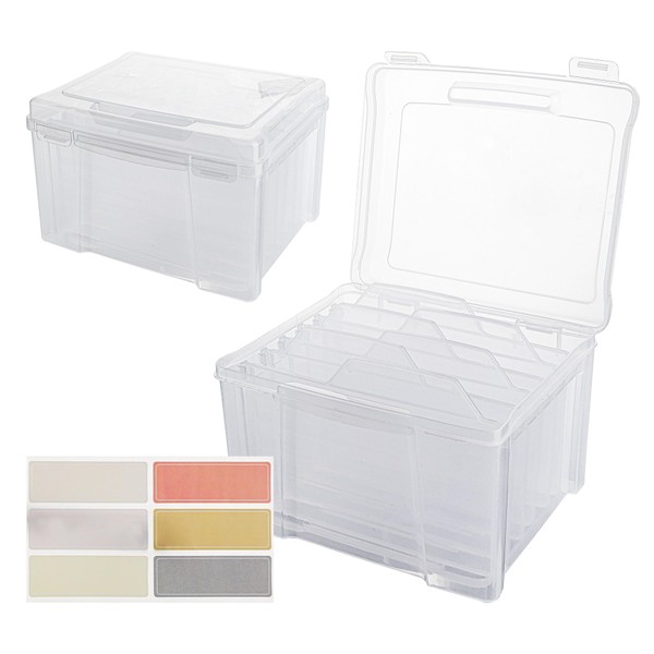 Jujdlmaker Greeting Card Storage & Organizer Box with 6 Removable