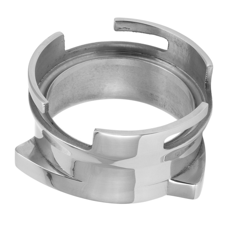 Coffee Dosing Funnel Stainless Steel Firmly Link Easy Installation Rotatable