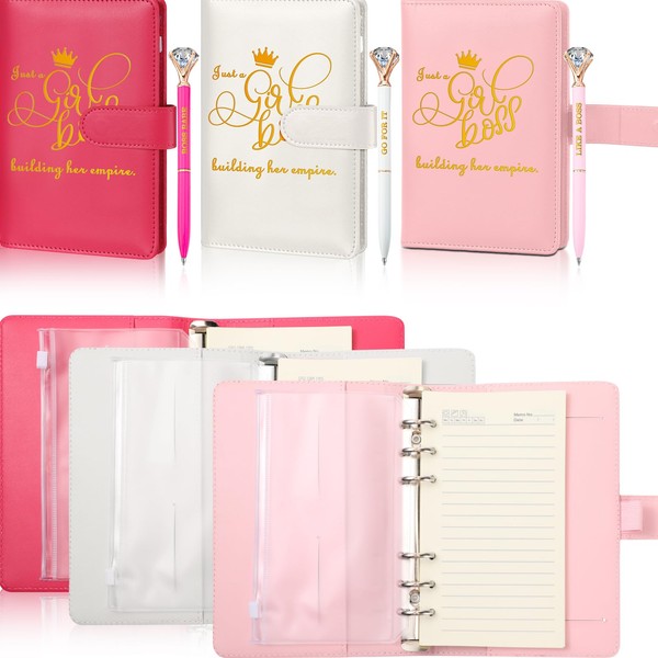 Glenmal 3 Set Inspirational Notebook with Pen for Women Building