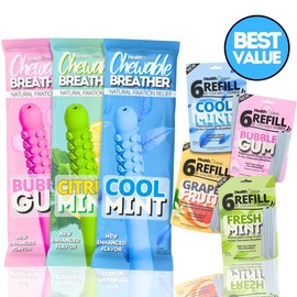 NEW HealthChews Chewable Breather Aromatherapy Natural Hand Chewer with Essential Oils for on the Go