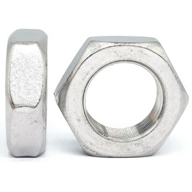 2pcs M16 ID x 1.5mm Pitch - 8mm Thickness Fine Thread - 24mm Opposite Side 304 Stainless Steel Hex Thin Nuts,Hex Lock Nut Fasteners,Hardware Nuts for Bolt Dropper