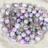 SUTANALE Rosary Beads Catholic for Women (Light Purple - Madonna