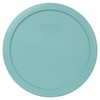 Pyrex 7402-PC Turquoise Round Plastic Food Storage Replacement Lid, Made