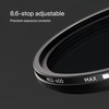 Urth 40.5mm ND2-400 Variable ND Lens Filter — 1-8.6 Stop