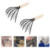 YARDWE Claw Rake Hand Rake Clamming Claws Shell Clam Digger