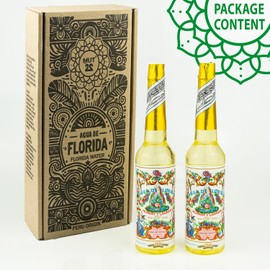 MUT22 Florida Water from Peru 100% Original 2 x 270ml Bottles for Purification and Spiritual Protection