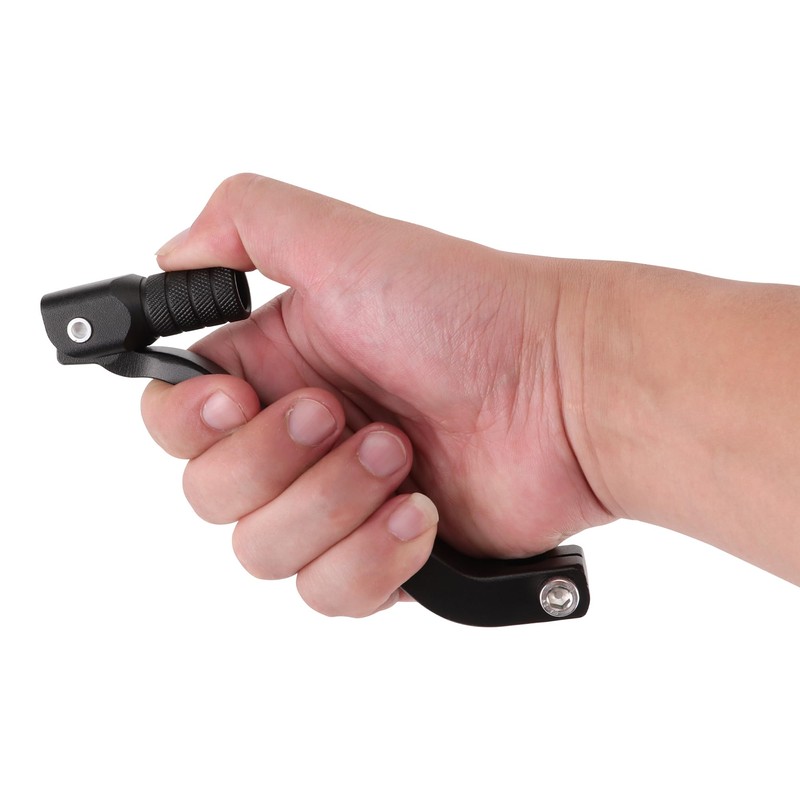 GOOFIT Black Aluminium Alloy Gear Lever Gear Lever Foldable Foot