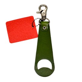 Blue Vogue AMWC-036 Leather Genuine Leather Cap Holder, Hat Holder, Motorcycle, Biker, Touring Holder, Concho, Convenient, Harley, green