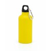 Aluminium Drinking Water Bottle with Screw cap and Carabiner, 400ml