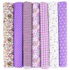 7PCS Flower Cotton Fabric Squares 20" x 20" Fat Quarter