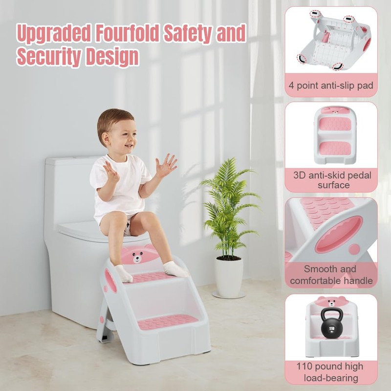 Step Stool for Toddlers, Toddler Step Stool for Bathroom Sink,