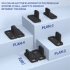 Bdmetals Sliding Barn Door Floor Guide, Aluminum T-Guide，Floor Mounted Bottom