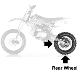 FixRightPro 16" Rear Rim Wheel Apollo SSR 125cc XR CRF TaoTao Honda Dirt Pit Bike Tao 15mm