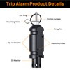 Updated Perimeter Trip Alarm, Camping Trip Wire Alarm Device(Included 22.Adapter),