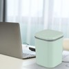 Yesdate 2 L Plastic Tiny Push-Button Trash Can, Mini Desktop