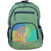 Ixchel Four Seasons Embroidered Denim Backpack w Hidden Pocket –