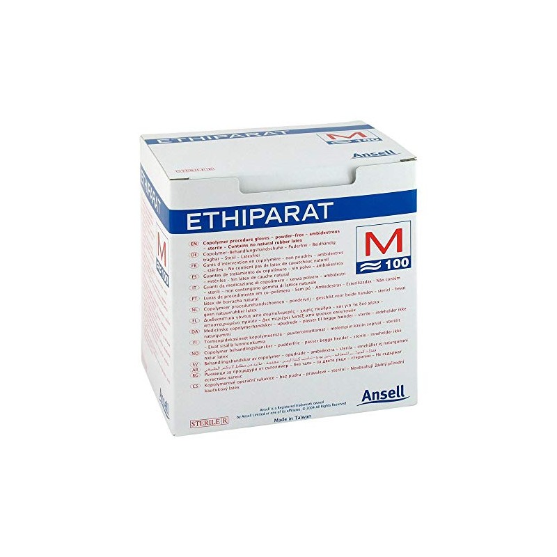 ETHIPARAT M3345 Examination Gloves Medium Pack of 100