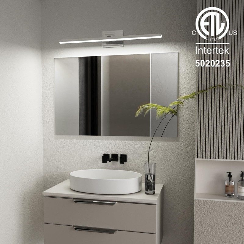 VOLISUN Modern Bathroom Vanity Light 31.5 inch, Rotatable, 18W Dimmable