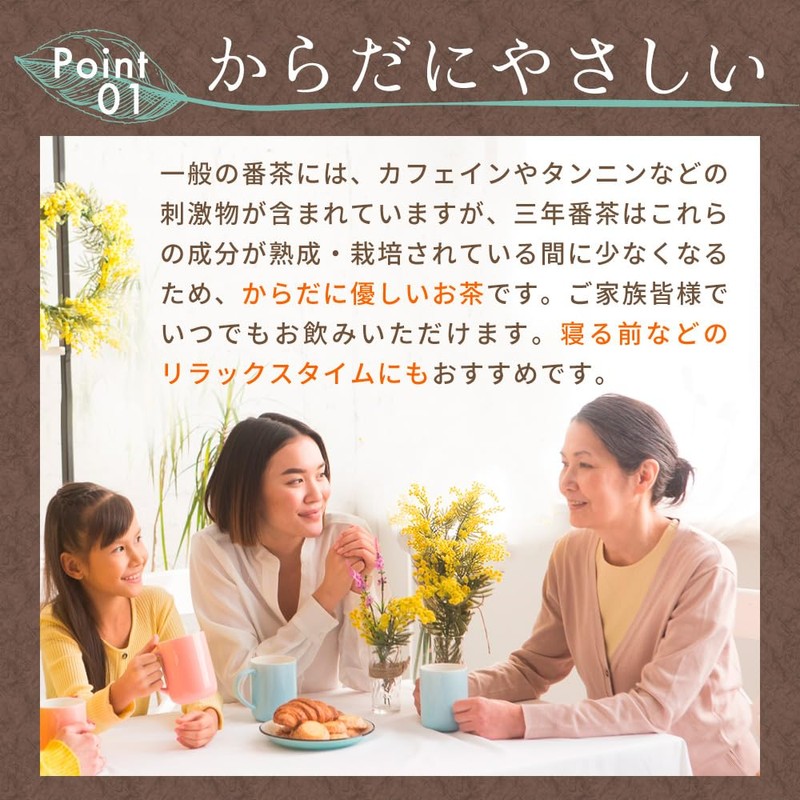 Mizutama Farm Three-Year Sencha Tea Bags 5g×32 Pack △ [Non-Caffeinated]