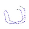 GoOpticians Purple Beaded Heart Women's Traditional Fasten Glasses Cord Necklace