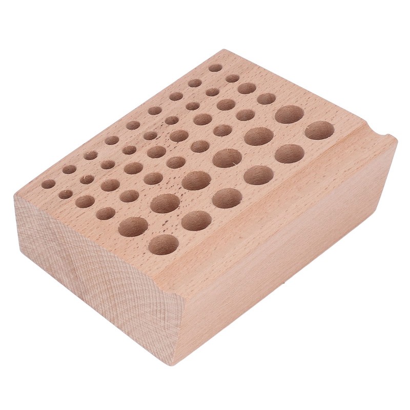 Leather Tool Holder 46 Holes Beech Wood Professional Leather Tool