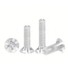 PC(Polycarbonate) Plastic Transparent Metric Phillips Flat Head Screws with Nuts