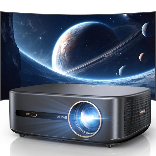 Alvar 4K 1000 ANSI Lumens LED Projector WiFi 6 Bluetooth