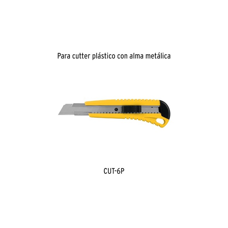 Truper REP-CUT-6, Cuchillas de repuesto para cutter de 18 mm,