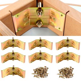 Pisman Table Leg Corner Bracket Set of 4 Includes Screws to Provide Strong Support for Legs and Skirts, Used Strengthen Rickety Bench Legs, Dining Repair Desks