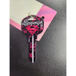 SUPER HERO SUPERGIRL PRINTED KWIKSET KW1/KW10 KEYBLANK