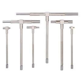 Lancoon 6 Pieces/Set Telescopic Gauge, T-Bore Gauge with 5/16-6 Inch (8-150 mm) Adjustable High Precision Stainless Steel for Bore Quick Internal Measurement