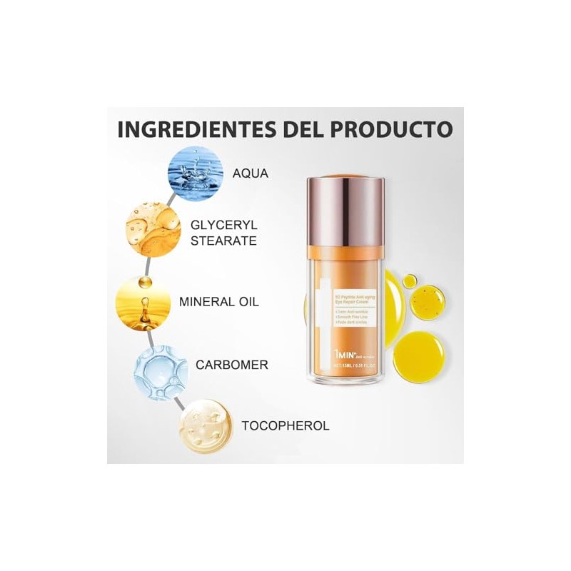 Crema para Ojos de papa, Crema para Ojos Peptidos 5D