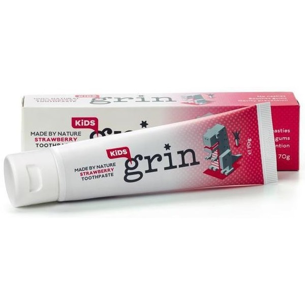 Grin Kids 100% Natural Strawberry Toothpaste 70g