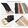 WOCCI 20mm Grace Watch Band for Ladies, Top Grain Leather,