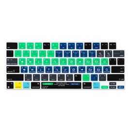 Shortcut Keyboard Skin Cover for 2023 MacBook Air 13.6" 15.3" M2 A2681 A2941/MacBook Pro 14" 16" A2442 A2779 A2780 A2485 A2991 A2992(Serato DJ)