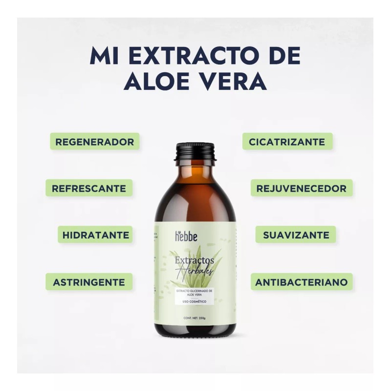 HEBBE COSMETICS EXGN9 1VTL1 Extracto Glicólico De Aloe Vera Sábila
