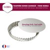 Gobel Round Pastry 126432 Movable Base Tinplate Fluted