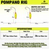 Pompano-Rigs-for-Surf-Fishing-Saltwater-Gear with Double Circle & Wide Gap Hook-6-Pack Surf Fishing